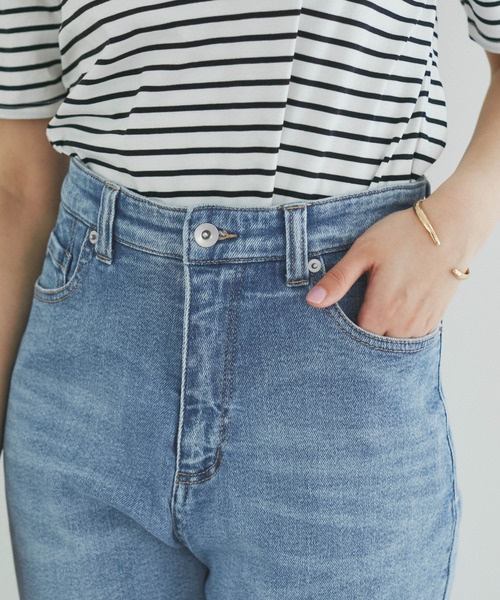 ROPE' PICNIC（ロペピクニック）の「【ご好評につき追加生産】【ウエスト革命デニム】ウエストシェイプハイライズマムジーンズ（デニムパンツ・レディース・ブルー系その他5/ブルー・38/36/40）」の20枚目の写真