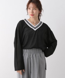 LEPSIM | ネック配色プルオーバー　108094(Tシャツ/カットソー)