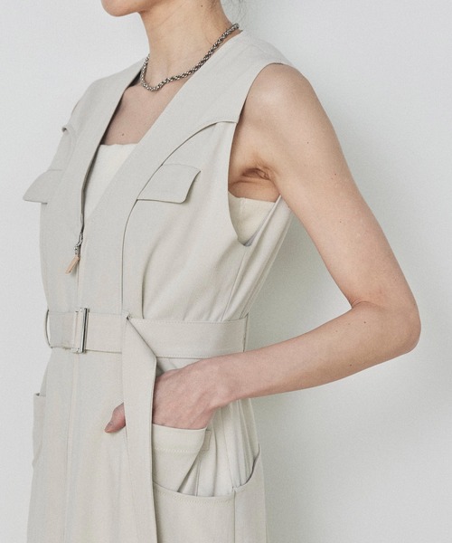 public tokyo カーヴィジレワンピース/ロングジレ