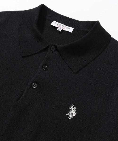 U.S. POLO ASSN.(ユーエスポロアッスン)の「【U.S. POLO ASSN./ユーエスポロアッスン】ワンポイント刺繍 半袖ニットポロシャツ(ポロシャツ・メンズ・ブラック/ベージュ系その他/ネイビー/ブルー系その他/モカ/インディゴブルー/オフホワイト/ライトベージュ・M/L/LL)」の13枚目の写真