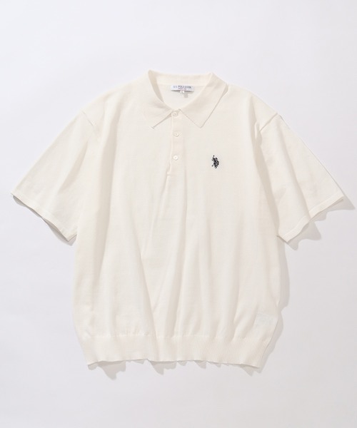 U.S. POLO ASSN.(ユーエスポロアッスン)の「【U.S. POLO ASSN./ユーエスポロアッスン】ワンポイント刺繍 半袖ニットポロシャツ(ポロシャツ・メンズ・ブラック/ベージュ系その他/ネイビー/ブルー系その他/モカ/インディゴブルー/オフホワイト/ライトベージュ・M/L/LL)」の19枚目の写真