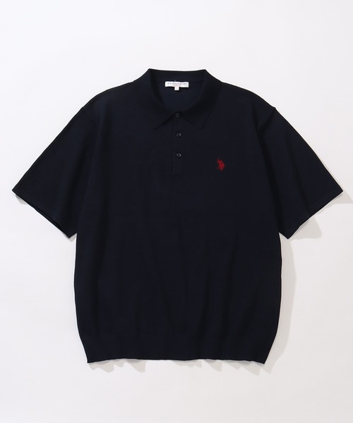 U.S. POLO ASSN.(ユーエスポロアッスン)の「【U.S. POLO ASSN./ユーエスポロアッスン】ワンポイント刺繍 半袖ニットポロシャツ(ポロシャツ・メンズ・ブラック/ベージュ系その他/ネイビー/ブルー系その他/モカ/インディゴブルー/オフホワイト/ライトベージュ・M/L/LL)」の18枚目の写真