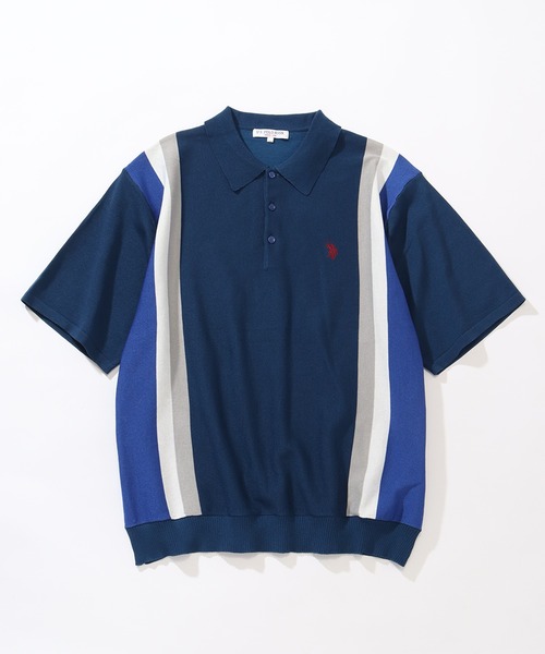 U.S. POLO ASSN.(ユーエスポロアッスン)の「【U.S. POLO ASSN./ユーエスポロアッスン】ワンポイント刺繍 半袖ニットポロシャツ(ポロシャツ・メンズ・ブラック/ベージュ系その他/ネイビー/ブルー系その他/モカ/インディゴブルー/オフホワイト/ライトベージュ・M/L/LL)」の16枚目の写真