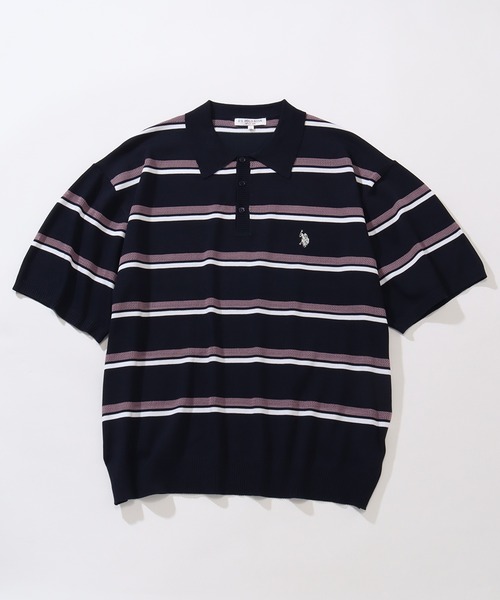U.S. POLO ASSN.(ユーエスポロアッスン)の「【U.S. POLO ASSN./ユーエスポロアッスン】ワンポイント刺繍 半袖ニットポロシャツ(ポロシャツ・メンズ・ブラック/ベージュ系その他/ネイビー/ブルー系その他/モカ/インディゴブルー/オフホワイト/ライトベージュ・M/L/LL)」の14枚目の写真