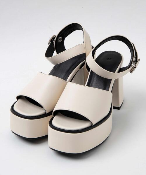 WEGO(ウィゴー)の「WEGO/ストーム付きヒールサンダル(サンダル・レディース・シルバー/ブラック/ブラウン/オフホワイト・MEDIUM/LARGE)」の12枚目の写真