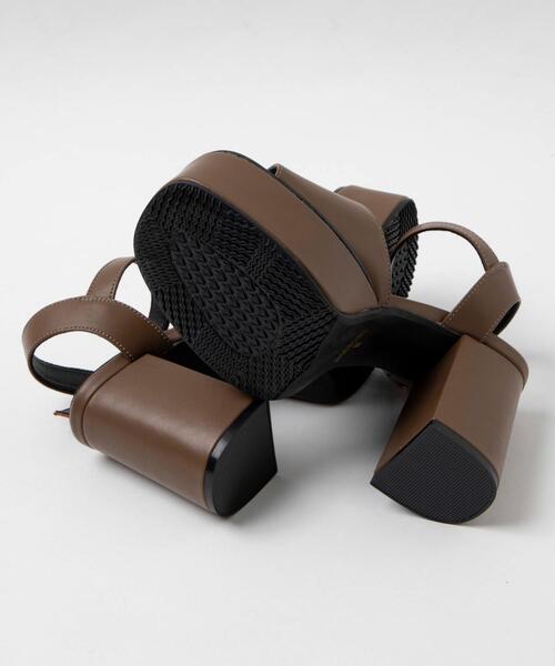 WEGO(ウィゴー)の「WEGO/ストーム付きヒールサンダル(サンダル・レディース・シルバー/ブラック/ブラウン/オフホワイト・MEDIUM/LARGE)」の6枚目の写真