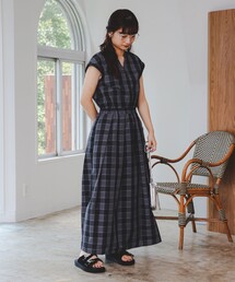 値下げしました。minni perhonen グレー チェック柄 ワンピース Check Pleats Minidress – LANTINAM