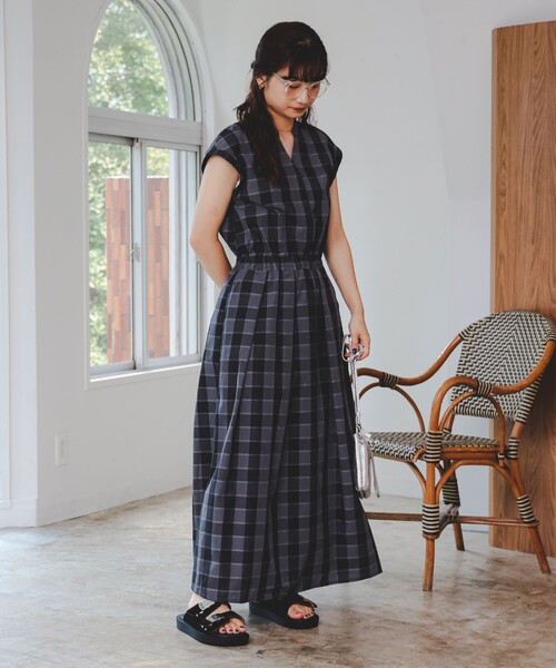 La Pafait ギンガムチェックワンピース サックス 編集部調査】axes femme kawaiiから、Gingham Check series