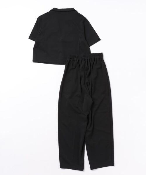 and it_(アンドイット)の「ショートジャケット+クロップドパンツ セットアップ(セットアップ・レディース・アイボリー/ブラック・M-L)」の14枚目の写真