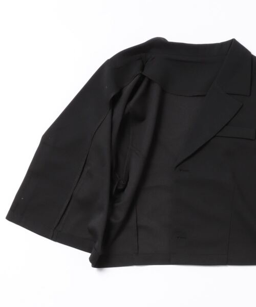 and it_(アンドイット)の「ショートジャケット+クロップドパンツ セットアップ(セットアップ・レディース・アイボリー/ブラック・M-L)」の15枚目の写真