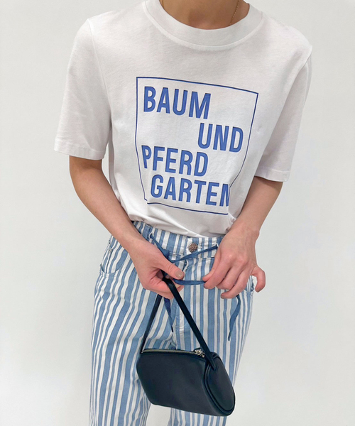 BAUM UND PFERDGARTEN(バウムウンドヘルガーデン)の「【BAUM UND PFERDGARTEN/バウム ウンド ヘルガーデン】TEE(Tシャツ/カットソー・レディース・ホワイト・SMALL)」の2枚目の写真