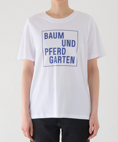 BAUM UND PFERDGARTEN(バウムウンドヘルガーデン)の「【BAUM UND PFERDGARTEN/バウム ウンド ヘルガーデン】TEE(Tシャツ/カットソー・レディース・ホワイト・SMALL)」の5枚目の写真