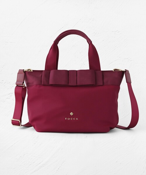 TOCCA(トッカ)の「RIBBON BRICK TOTE M トートバッグ M(トートバッグ・レディース・ネイビー系/ブラック系/ベージュ/レッド系/ライトグレー系・F)」の5枚目の写真