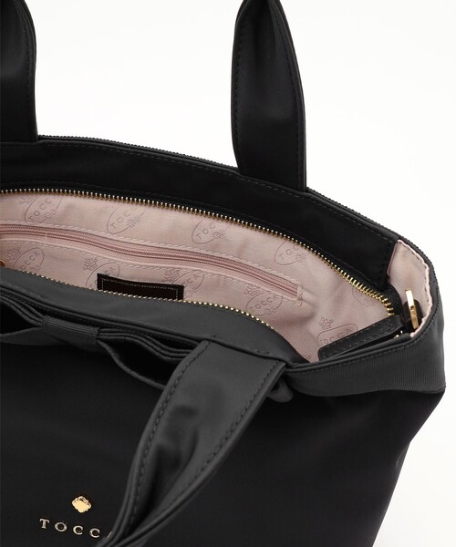 TOCCA(トッカ)の「RIBBON BRICK TOTE M トートバッグ M(トートバッグ・レディース・ネイビー系/ブラック系/ベージュ/レッド系/ライトグレー系・F)」の7枚目の写真