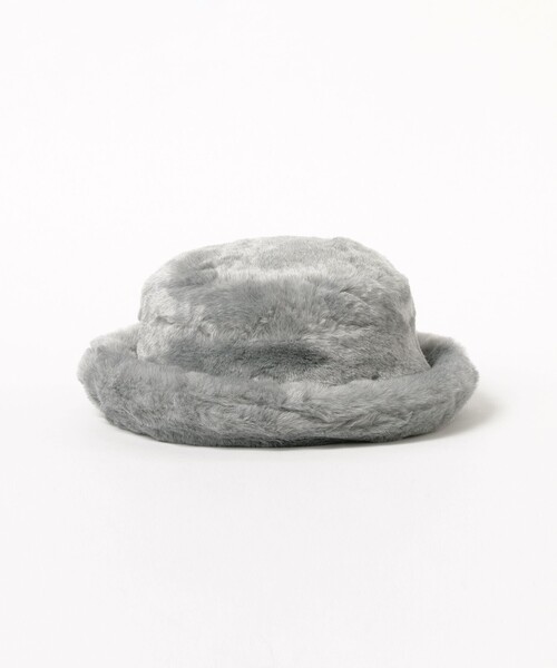 Ray BEAMS(レイビームス)の「フェイクファー バケット ハット(ハット・レディース・グレー/ブラック・ONE SIZE)」の6枚目の写真