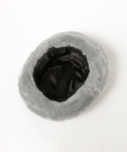 Ray BEAMS(レイビームス)の「フェイクファー バケット ハット(ハット・レディース・グレー/ブラック・ONE SIZE)」の7枚目の写真