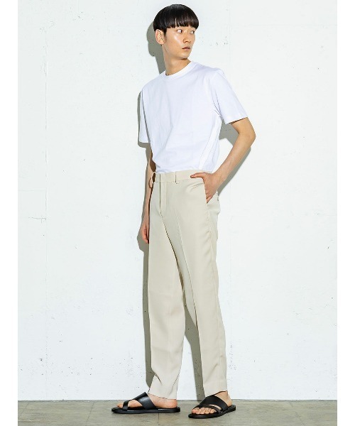 MIDIUMISOLID(ミディウミソリッド)の「MIDIUMISOLID Men’s セットアップフルレングススラックス(スラックス・メンズ・ネイビー/ベージュ・50/48)」の10枚目の写真
