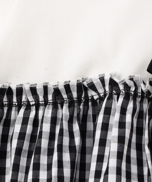 COMME CA ISM（コムサイズム）の「ギンガムチェック・バンダナ柄プリント 切替え半袖Tシャツ（Tシャツ/カットソー・キッズ・チェック/アイボリー系/ネイビー系・100cm/110cm/120cm/130cm/140cm/150cm）」の11枚目の写真