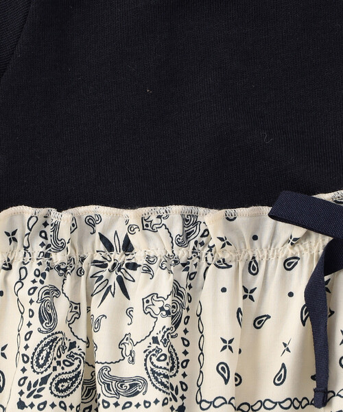 COMME CA ISM（コムサイズム）の「ギンガムチェック・バンダナ柄プリント 切替え半袖Tシャツ（Tシャツ/カットソー・キッズ・チェック/アイボリー系/ネイビー系・100cm/110cm/120cm/130cm/140cm/150cm）」の12枚目の写真