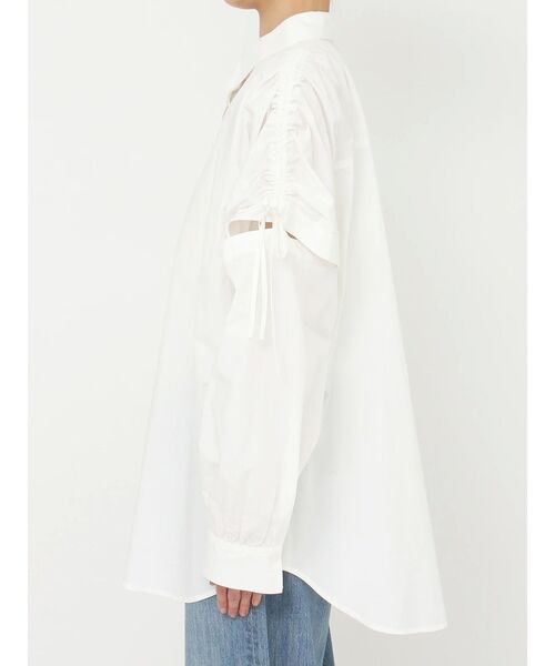 Ungrid（アングリッド）の「ショルダーデザインビッグシャツ（シャツ/ブラウス・レディース・ピンク/オレンジ/オフホワイト・FREE）」の18枚目の写真