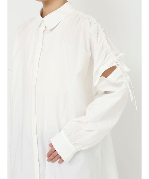 Ungrid（アングリッド）の「ショルダーデザインビッグシャツ（シャツ/ブラウス・レディース・ピンク/オレンジ/オフホワイト・FREE）」の21枚目の写真