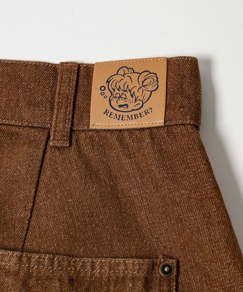 double knee wide denim pants / ダブルニーワイドデニムパンツ