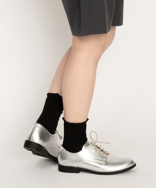 SVEC(シュベック)の「マニッシュ オックスフォードシューズ / プレーントゥ(ドレスシューズ・レディース・ブラック系その他/シルバー/ブラック・36/37/38/39/40)」の7枚目の写真