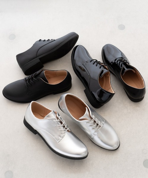 SVEC(シュベック)の「マニッシュ オックスフォードシューズ / プレーントゥ(ドレスシューズ・レディース・ブラック系その他/シルバー/ブラック・36/37/38/39/40)」の4枚目の写真