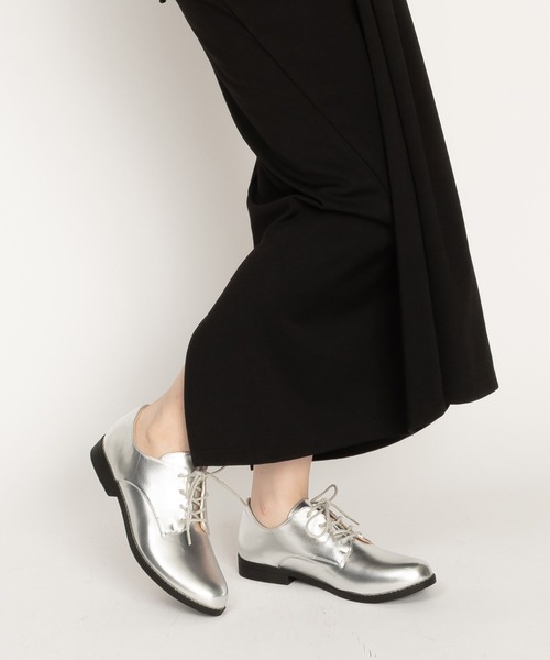 SVEC(シュベック)の「マニッシュ オックスフォードシューズ / プレーントゥ(ドレスシューズ・レディース・ブラック系その他/シルバー/ブラック・36/37/38/39/40)」の6枚目の写真