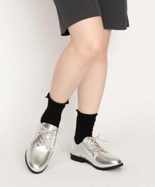 SVEC(シュベック)の「マニッシュ オックスフォードシューズ / プレーントゥ(ドレスシューズ・レディース・ブラック系その他/シルバー/ブラック・36/37/38/39/40)」の8枚目の写真
