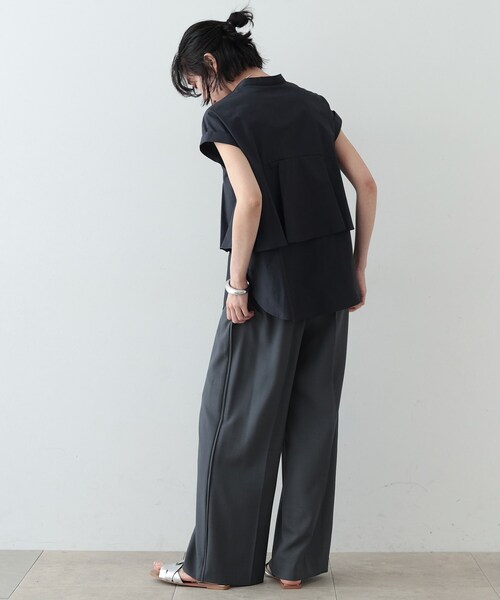 GALLEST(ギャレスト)の「◆ティアードフリルシャツ(シャツ/ブラウス・レディース・ブルー系その他/ネイビー/ホワイト系・38)」の16枚目の写真