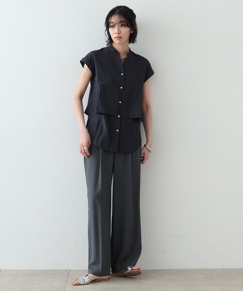 GALLEST(ギャレスト)の「◆ティアードフリルシャツ(シャツ/ブラウス・レディース・ブルー系その他/ネイビー/ホワイト系・38)」の17枚目の写真