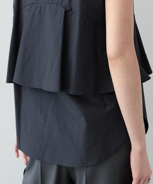 GALLEST(ギャレスト)の「◆ティアードフリルシャツ(シャツ/ブラウス・レディース・ブルー系その他/ネイビー/ホワイト系・38)」の21枚目の写真