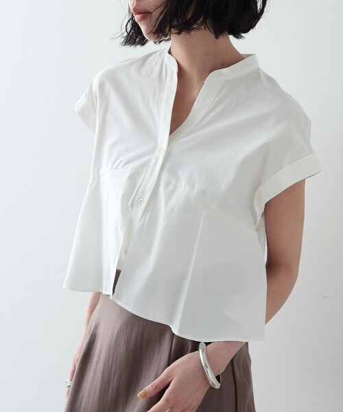 GALLEST(ギャレスト)の「◆ティアードフリルシャツ(シャツ/ブラウス・レディース・ブルー系その他/ネイビー/ホワイト系・38)」の22枚目の写真