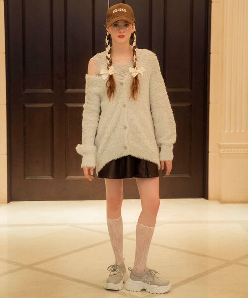 MAJESTIC LEGON（マジェスティックレゴン）の「ボックスプリーツスカパン（その他パンツ・レディース・グレー/ブルー系その他2/ブラック系その他2/ブラウン・MEDIUM）」の8枚目の写真