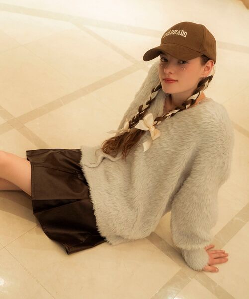 MAJESTIC LEGON（マジェスティックレゴン）の「ボックスプリーツスカパン（その他パンツ・レディース・グレー/ブルー系その他2/ブラック系その他2/ブラウン・MEDIUM）」の6枚目の写真