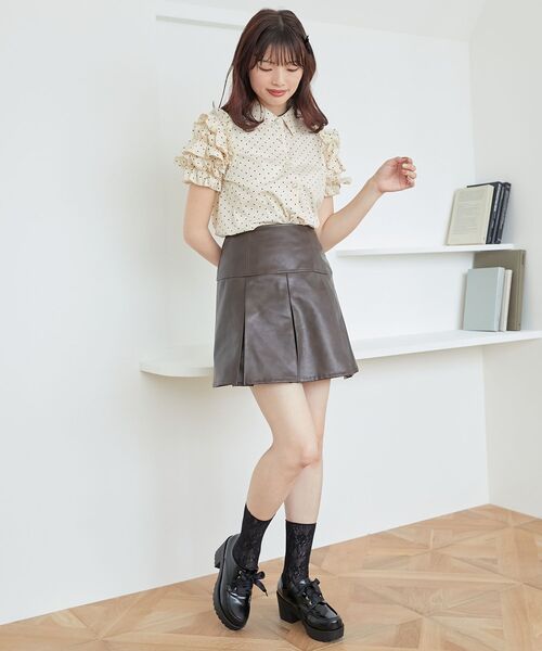 MAJESTIC LEGON（マジェスティックレゴン）の「ボックスプリーツスカパン（その他パンツ・レディース・グレー/ブルー系その他2/ブラック系その他2/ブラウン・MEDIUM）」の22枚目の写真