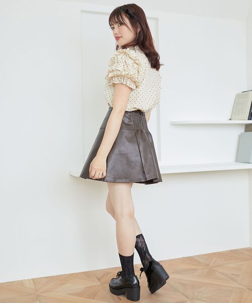 MAJESTIC LEGON（マジェスティックレゴン）の「ボックスプリーツスカパン（その他パンツ・レディース・グレー/ブルー系その他2/ブラック系その他2/ブラウン・MEDIUM）」の21枚目の写真