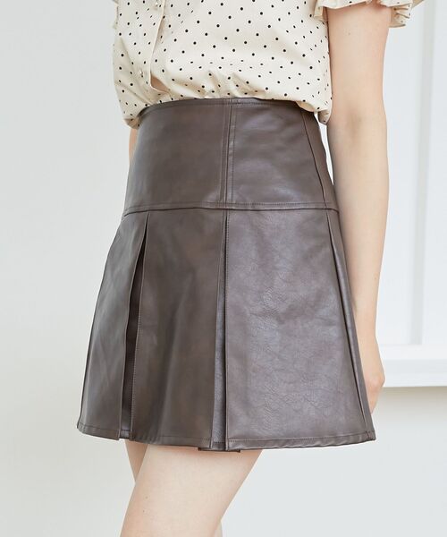 MAJESTIC LEGON（マジェスティックレゴン）の「ボックスプリーツスカパン（その他パンツ・レディース・グレー/ブルー系その他2/ブラック系その他2/ブラウン・MEDIUM）」の18枚目の写真