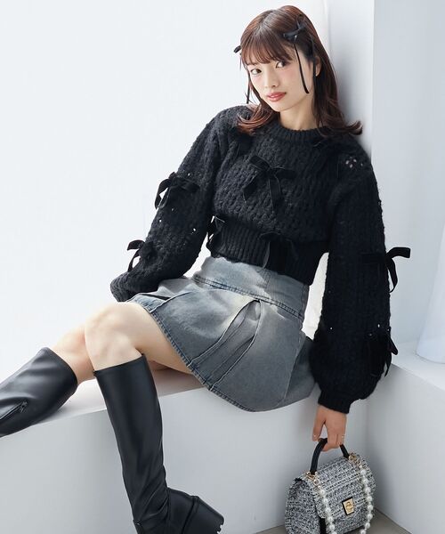 MAJESTIC LEGON（マジェスティックレゴン）の「ボックスプリーツスカパン（その他パンツ・レディース・グレー/ブルー系その他2/ブラック系その他2/ブラウン・MEDIUM）」の15枚目の写真