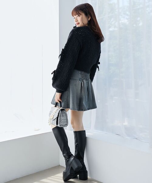 MAJESTIC LEGON（マジェスティックレゴン）の「ボックスプリーツスカパン（その他パンツ・レディース・グレー/ブルー系その他2/ブラック系その他2/ブラウン・MEDIUM）」の13枚目の写真