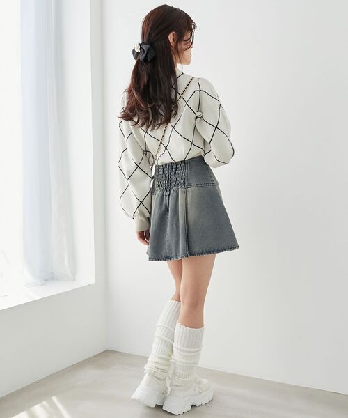 MAJESTIC LEGON（マジェスティックレゴン）の「ボックスプリーツスカパン（その他パンツ・レディース・グレー/ブルー系その他2/ブラック系その他2/ブラウン・MEDIUM）」の5枚目の写真