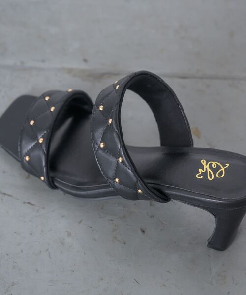 ems excite（エムズエキサイト）の「スタッズ付きサンダル（サンダル・レディース・ブラック/オフホワイト/ベージュ・MEDIUM/LARGE）」の11枚目の写真