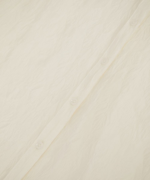 VIS（ビス）の「【洗える】【マルチWAY】シワ加工シアーシャツ（シャツ/ブラウス・レディース・モスグリーン/オフホワイト/ピンク系その他2・FREE）」の13枚目の写真