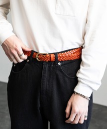 本革メッシュベルト