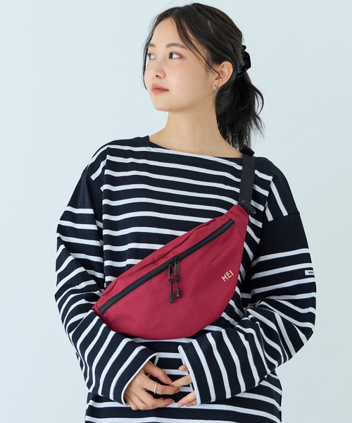 MEI（メイ）の「【MEI/メイ】MOON SHOULDER/ミニ ボディバッグ ウエストポーチ ショルダー（ボディバッグ/ウエストポーチ・レディース・ボルドー/ブラウン/グリーン/グレー/ネイビー/ブラック・F）」の12枚目の写真
