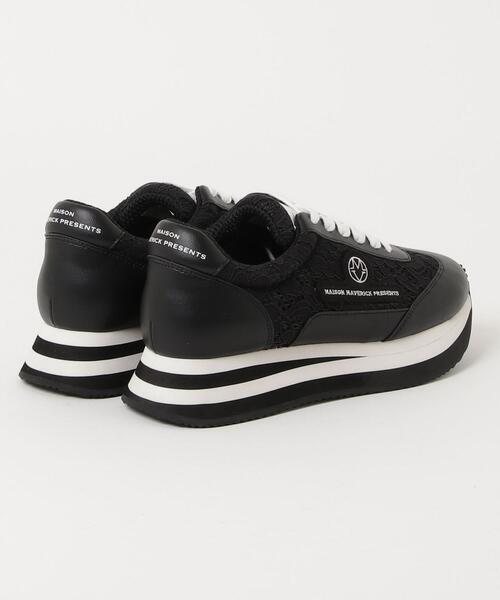 MAISON MAVERICK PRESENTS(メゾンマベリックプレゼンツ)の「MAISON MAVERICK PRESENTS(メゾン・マベリック・プレゼンツ)レーススニーカー/MS2468(スニーカー・レディース・ホワイト/ブラック・23.0/23.5/24.0/24.5)」の5枚目の写真