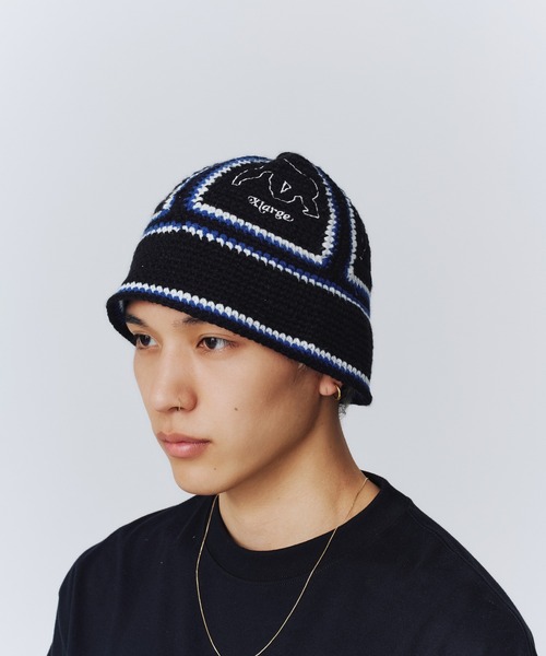 XLARGE（エクストララージ）の「CROCHET BELL HAT（ハット・メンズ・ブラウン/ブラック・L/M）」の5枚目の写真
