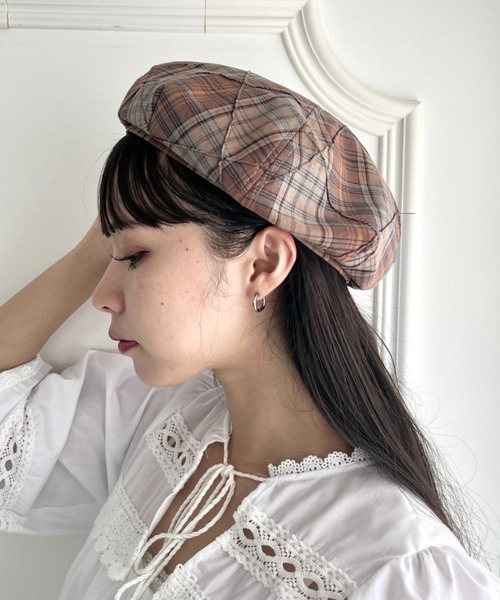 GRONINGSCHE TRICOTAGE ベレー帽 デッドストック セール】タータンチェックベレー帽（ハンチング/ベレー帽