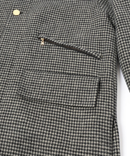 CULLNI（クルニ）の「24-AW-039B / Wool Check Double Pocket Long